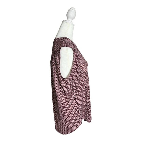 Lily Morgan sleeveless pink and black blouse size XL. - Picture 2 of 9
